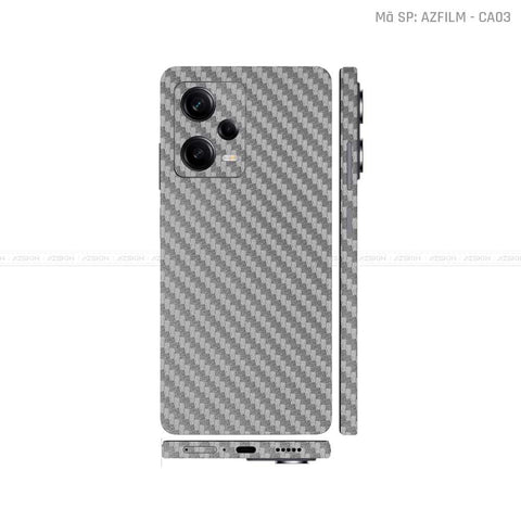 Dán Skin Xiaomi Redmi Note 12 Series Đổi Màu Xám Carbon | CA03