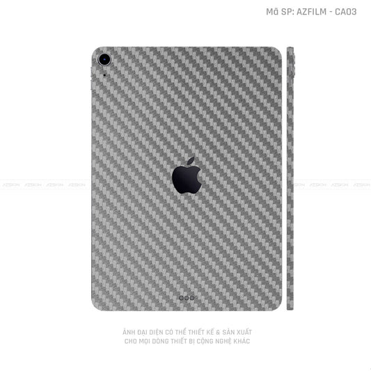 Dán Skin IPad Mini Series Vân Carbon Xám | CA03