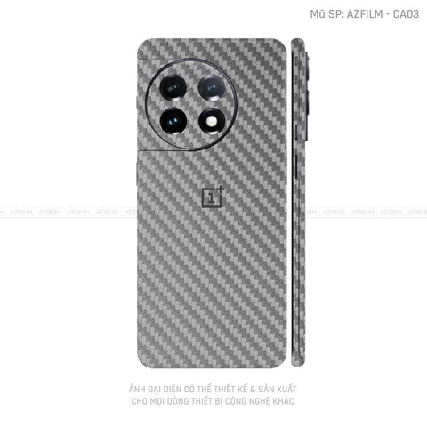 Dán Skin Oneplus Ace Series Vân Carbon Xám | CA03