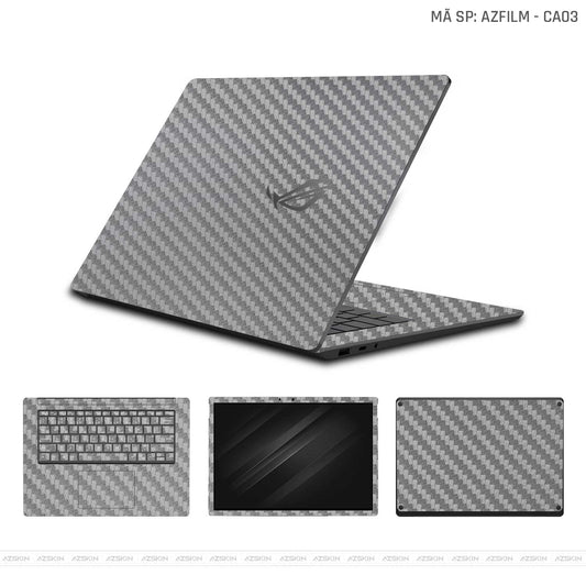 Dán Skin Laptop Asus Vân Carbon Xám | CA03