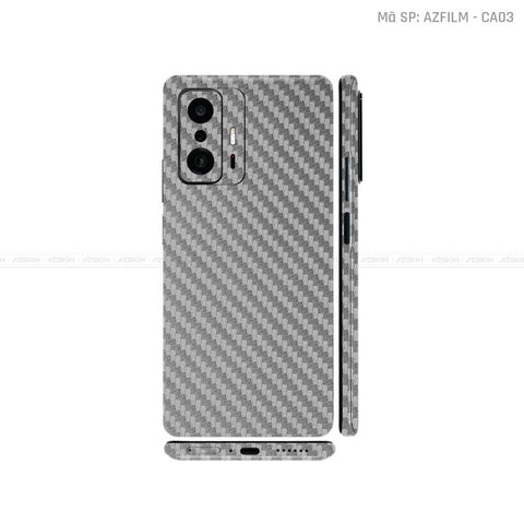 Dán Skin Xiaomi 11 Series Màu Xám Carbon | CA03