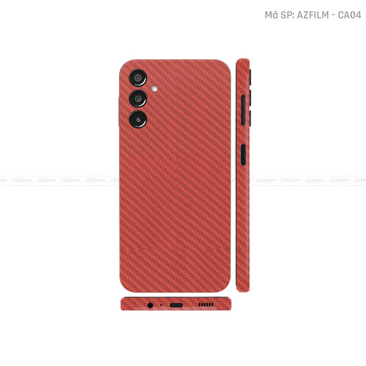 Dán Skin Galaxy A Series Vân Carbon Đỏ | CA04