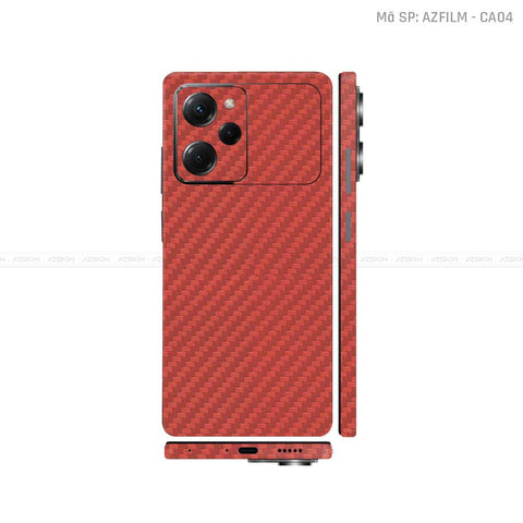 Dán Skin POCO Series Màu Đỏ Carbon | CA04