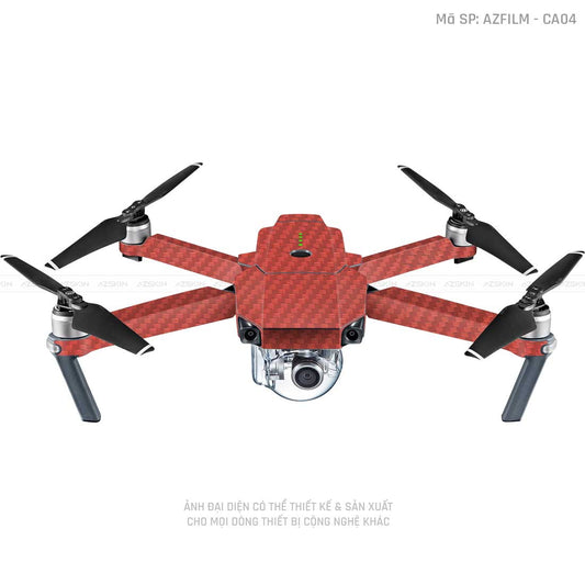 Dán Skin Flycam Carbon Đỏ | CA04
