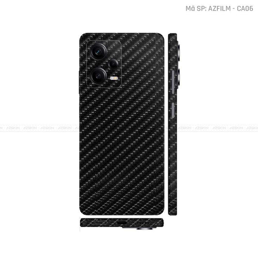 Dán Skin Xiaomi Redmi Note 12 Series Đổi Màu Đen Carbon | CA06