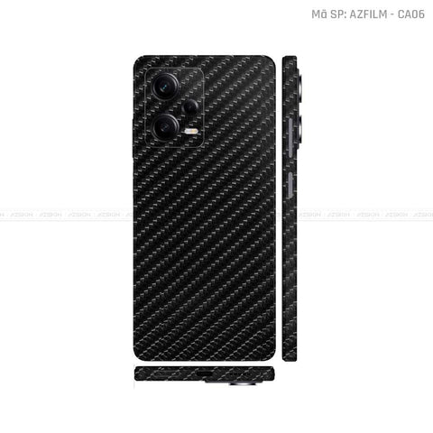 Dán Skin Xiaomi Redmi Note 12 Series Đổi Màu Đen Carbon | CA06
