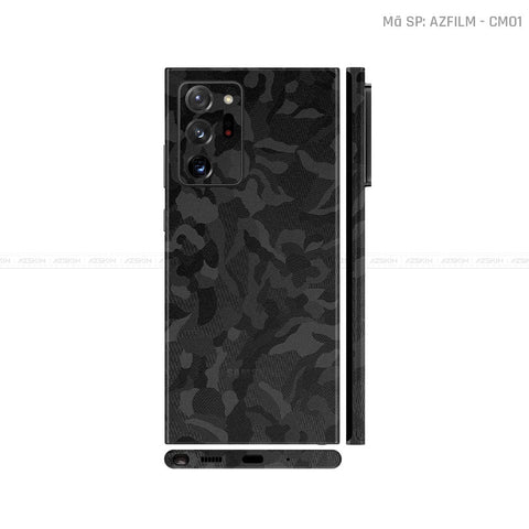 Dán Skin Galaxy Note 20 Series Vân Camo Đen | CM01