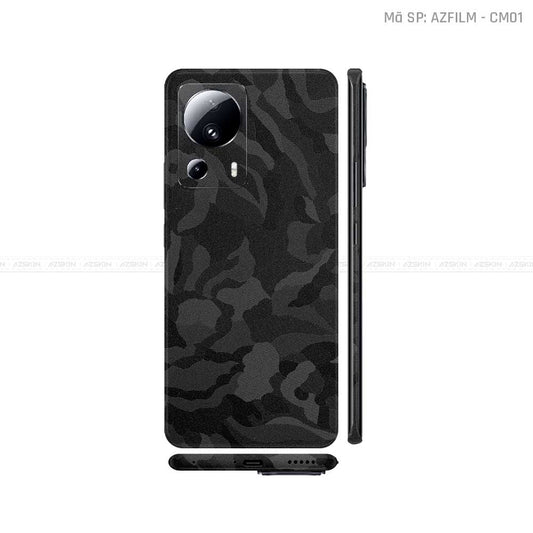 Dán Skin Xiaomi 13 Series Màu Camo Đen | CM01