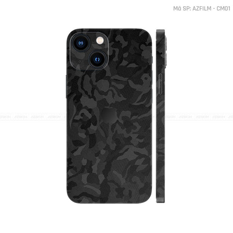 Dán Skin IPhone 13 Series Vân Camo Đen | CM01