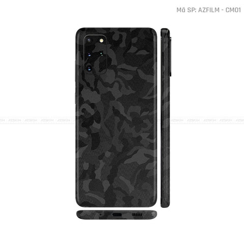 Dán Skin Galaxy S20 Series Màu Camo Đen | CM01