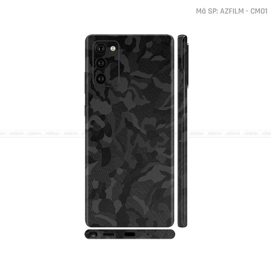 Dán Skin Galaxy Note 20 Series Vân Camo Đen | CM01