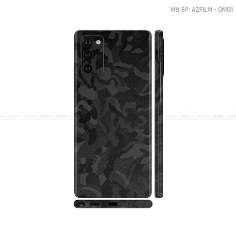 Dán Skin Galaxy Note 20 Series Vân Camo Đen | CM01