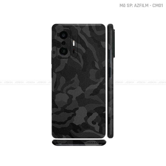 Dán Skin Xiaomi 11 Series Màu Đen Camo | CM01