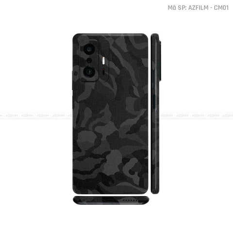 Dán Skin Xiaomi 11 Series Màu Đen Camo | CM01