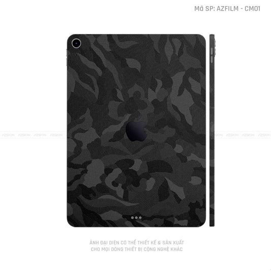 Dán Skin IPad Mini Series Vân Camo Đen | CM01