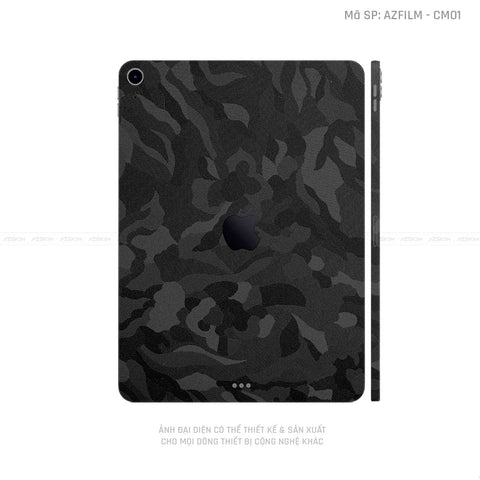 Dán Skin IPad Mini Series Vân Camo Đen | CM01