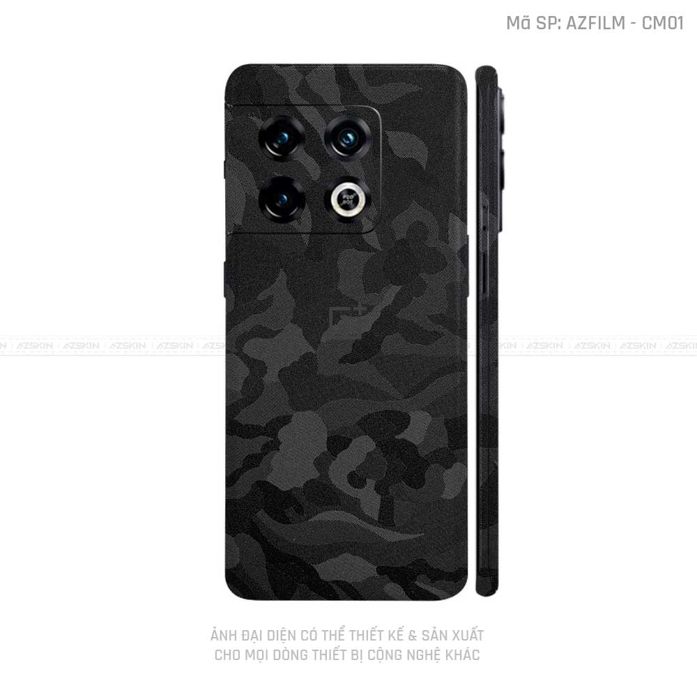 Dán Skin Oneplus 10 Series Vân Camo Đen | CM01