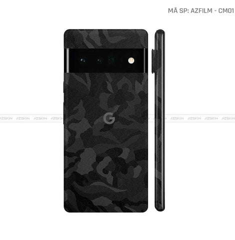 Dán Skin Google Pixel 6 Series Vân Camo Đen | CM01