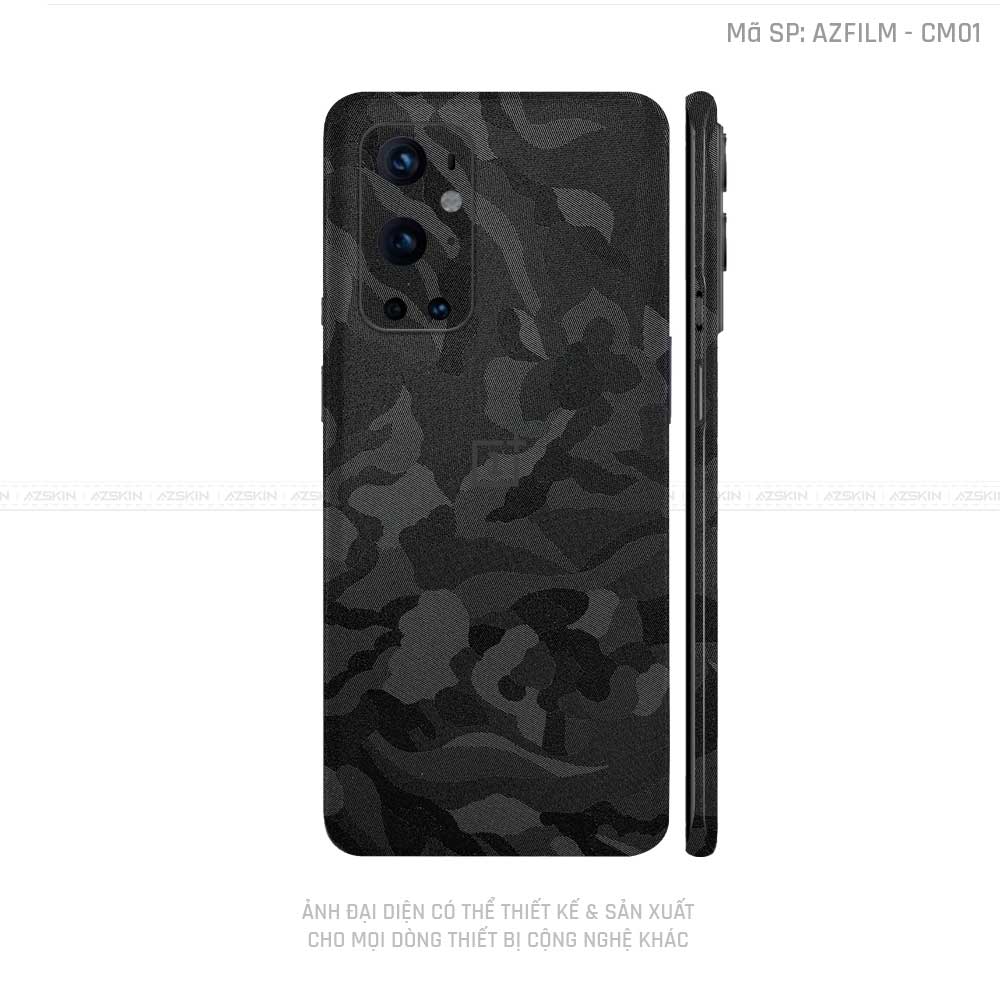 Dán Skin Oneplus 8/9 Series Vân Camo Đen | CM01