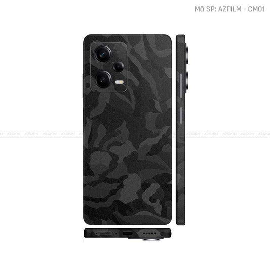 Dán Skin Xiaomi Redmi Note 12 Series Đổi Màu Đen Camo | CM01