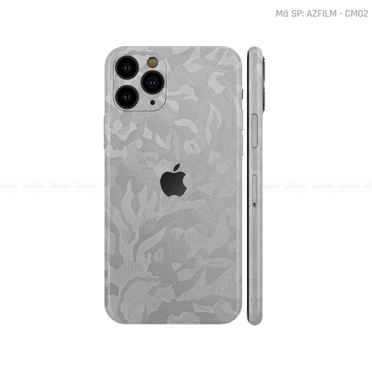 Dán Skin IPhone 11 Series Vân Camo Xám | CM02