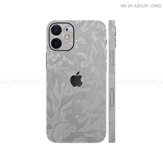 Dán Skin IPhone 12 Series Vân Camo Xám | CM02
