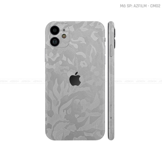 Dán Skin IPhone 11 Series Vân Camo Xám | CM02