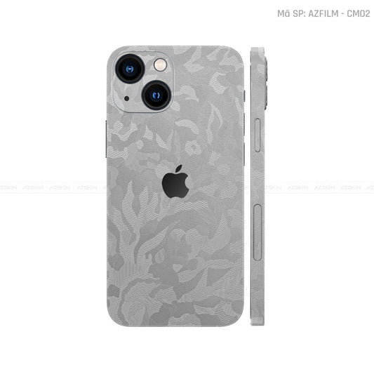 Dán Skin IPhone 14 Series Vân Camo Xám | CM02