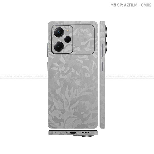 Dán Skin POCO Series Màu Bạc Camo | CM02