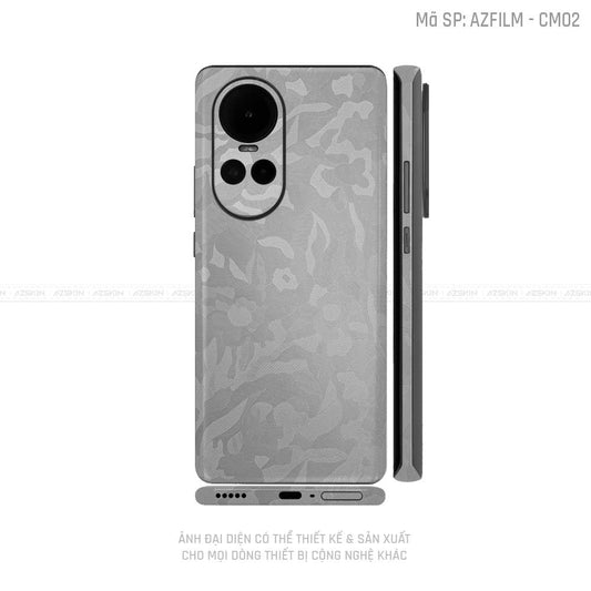 Dán Skin Điện Thoại OPPO Reno Series Vân Camo Xám | CM02