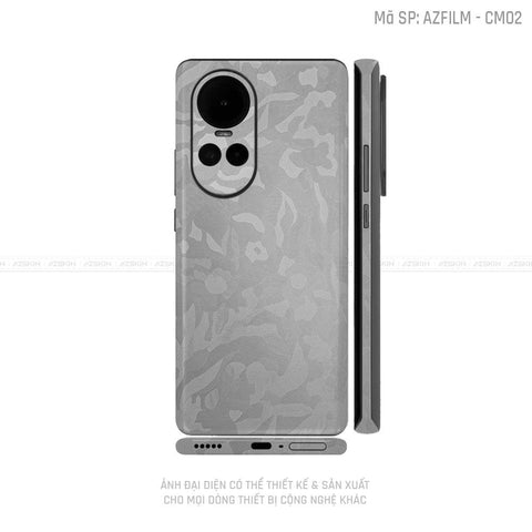 Dán Skin Điện Thoại OPPO Reno Series Vân Camo Xám | CM02