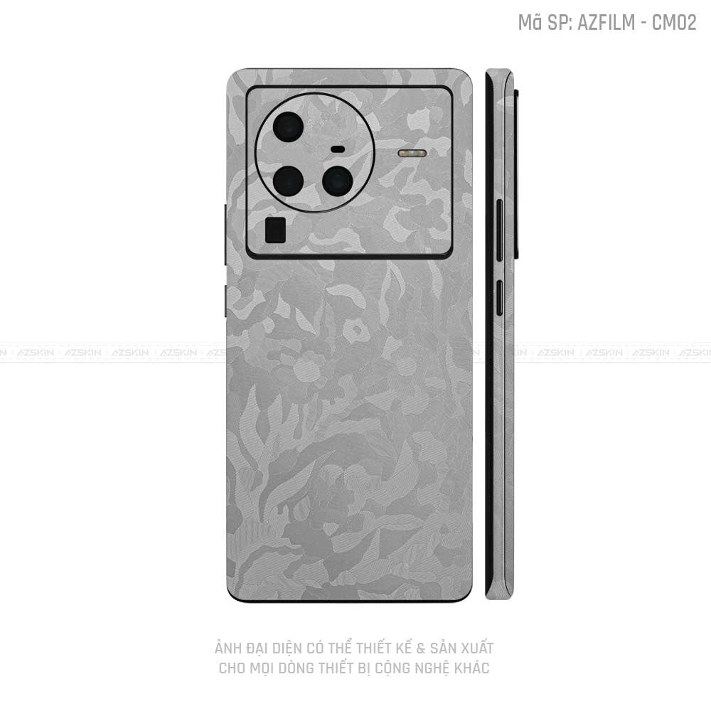 Dán Skin Vivo X Series Vân Camo Xám | CM02