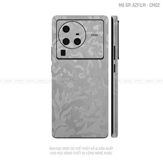 Dán Skin Vivo X Series Vân Camo Xám | CM02