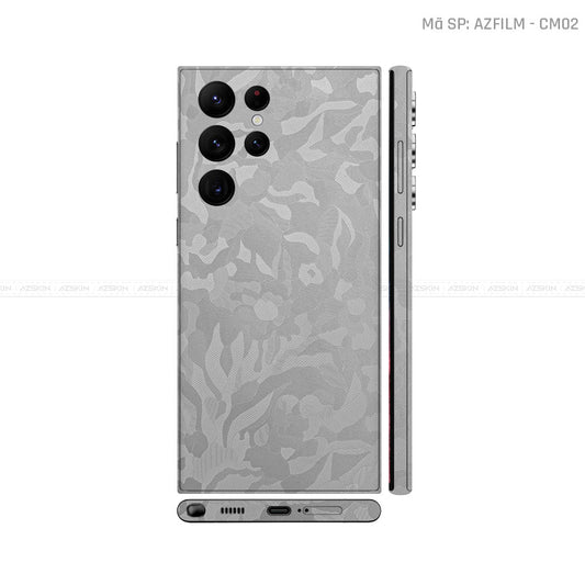 Dán Skin Galaxy S22 Series Vân Camo Xám | CM01