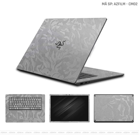 Dán Skin Laptop Razer Vân Camo Xám | CM02