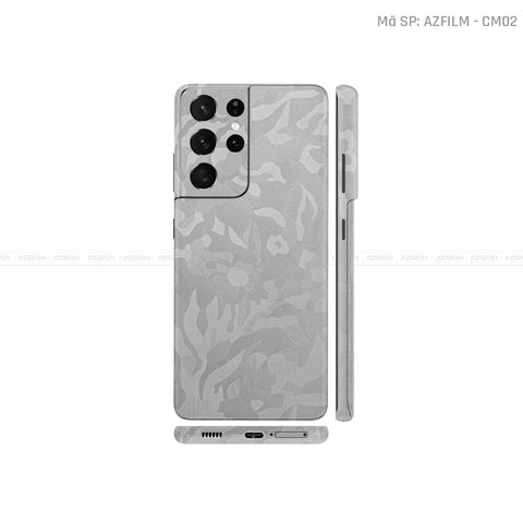 Dán Skin Galaxy S21 Series Vân Camo Xám | CM02