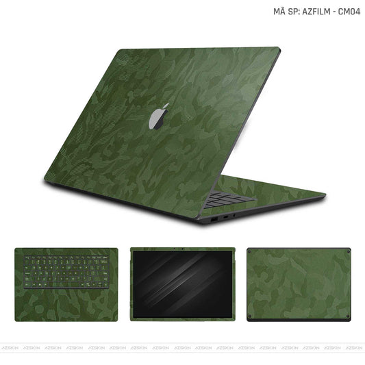 Dán Skin Macbook Vân Camo Xanh | AZFILM-CM04