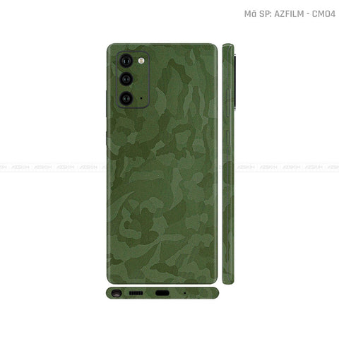 Dán Skin Galaxy Note 20 Series Vân Camo Xanh | CM04