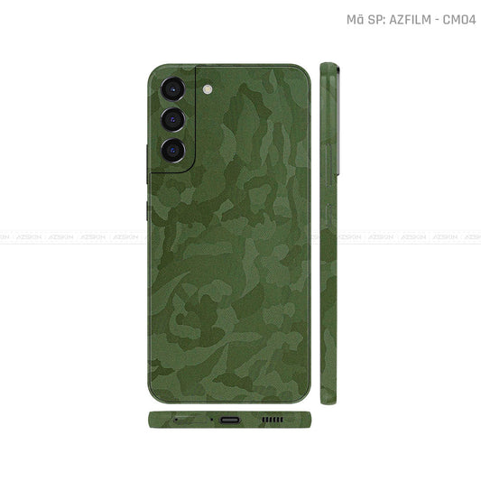 Dán Skin Galaxy S22 Series Vân Camo Xanh | CM01