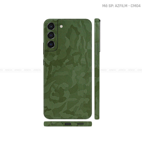 Dán Skin Galaxy S22 Series Vân Camo Xanh | CM01