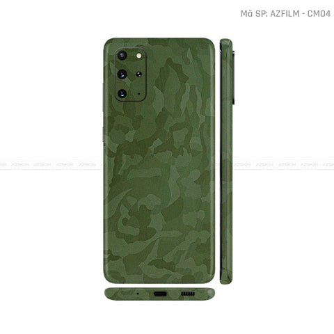 Dán Skin Galaxy S20 Series Màu Camo Xanh | CM04