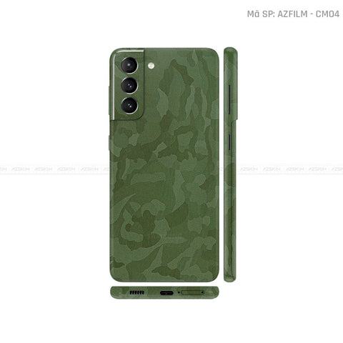 Dán Skin Galaxy S21 Series Vân Camo Xanh | CM03