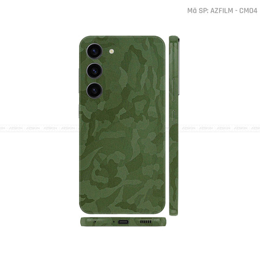 Dán Skin Galaxy S23 Series Vân Camo Xanh | CM04