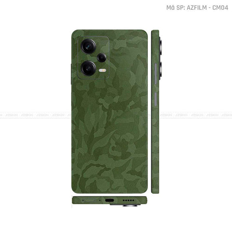 Dán Skin Xiaomi Redmi Note 12 Series Đổi Màu Xanh Camo | CM04