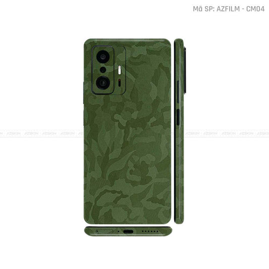 Dán Skin Xiaomi 11 Series Màu Xanh Rêu Camo | CM04