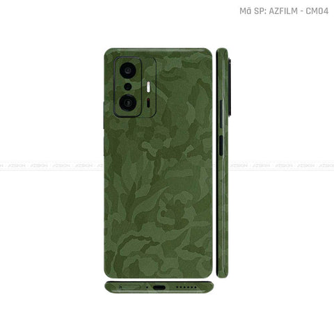 Dán Skin Xiaomi 11 Series Màu Xanh Rêu Camo | CM04