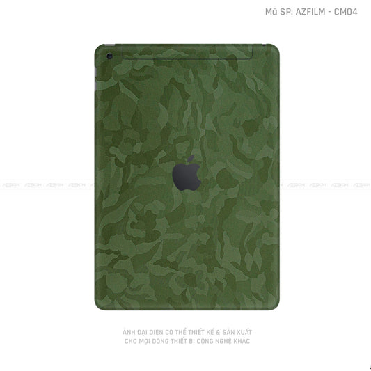 Dán Skin IPad Gen Series Vân Camo Xanh | CM01