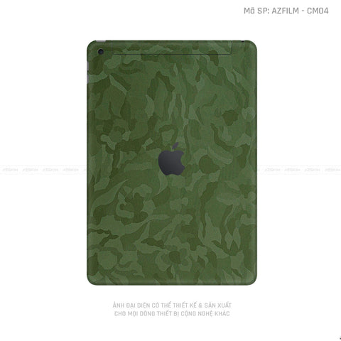 Dán Skin IPad Gen Series Vân Camo Xanh | CM01