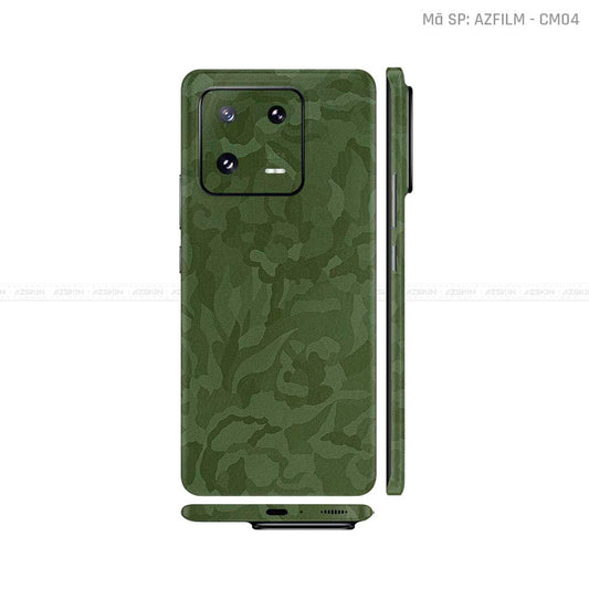 Dán Skin Xiaomi 14 Series Màu Camo Xanh Vinyl | CM04