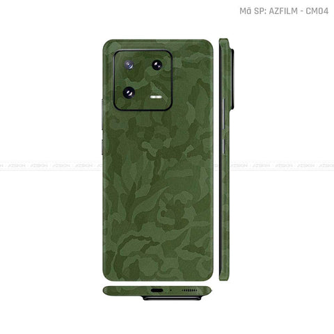 Dán Skin Xiaomi 14 Series Màu Camo Xanh Vinyl | CM04